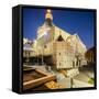 View of the Basilica of the Annunciation at Twilight-Massimo Borchi-Framed Stretched Canvas