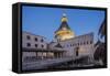 View of the Basilica of the Annunciation at Twilight-Massimo Borchi-Framed Stretched Canvas