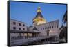 View of the Basilica of the Annunciation at Twilight-Massimo Borchi-Framed Stretched Canvas