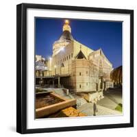 View of the Basilica of the Annunciation at Twilight-Massimo Borchi-Framed Photographic Print