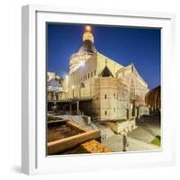 View of the Basilica of the Annunciation at Twilight-Massimo Borchi-Framed Photographic Print