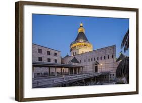 View of the Basilica of the Annunciation at Twilight-Massimo Borchi-Framed Photographic Print