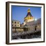 View of the Basilica of the Annunciation at Twilight-Massimo Borchi-Framed Photographic Print