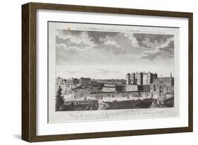 View of the Bastille St Anthony's Gate and Part of the Suburbs of Paris-Jacques Rigaud-Framed Giclee Print