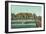 View of the Bathing Pavilion and Electric Pier - Santa Cruz, CA-Lantern Press-Framed Art Print