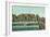 View of the Bathing Pavilion and Electric Pier - Santa Cruz, CA-Lantern Press-Framed Art Print