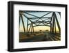 View of the Baton Rouge Bridge on Interstate Ten over the Mississippi River in Louisiana.-Jorg Hackemann-Framed Photographic Print