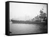 View of the Battleship USS Missouri-null-Framed Stretched Canvas