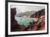 View of the Bay and the Beautiful Red Beach-Olga Gavrilova-Framed Photographic Print