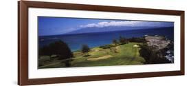 View of the Bay Course at the Seaside, Ritz-Carlton, Kapalua, Maui, Maui County, Hawaii, USA-null-Framed Photographic Print