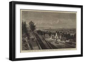 View of the Bay of Mount St Michael, from Avranches, Normandy-Auguste Victor Deroy-Framed Giclee Print