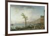 View of the Bay of Naples, 1748-Claude Joseph Vernet-Framed Giclee Print