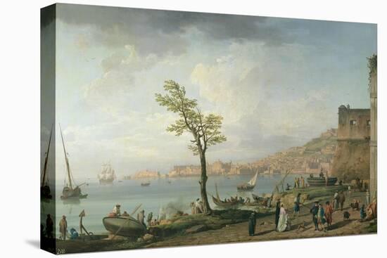 View of the Bay of Naples, 1748-Claude Joseph Vernet-Stretched Canvas