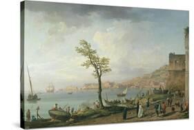 View of the Bay of Naples, 1748-Claude Joseph Vernet-Stretched Canvas