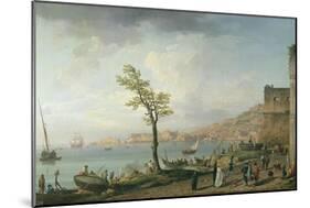 View of the Bay of Naples, 1748-Claude Joseph Vernet-Mounted Giclee Print