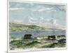 View of the Bay of Valparaiso, Chili, C1880-null-Mounted Giclee Print