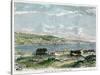 View of the Bay of Valparaiso, Chili, C1880-null-Stretched Canvas