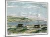 View of the Bay of Valparaiso, Chili, C1880-null-Mounted Giclee Print