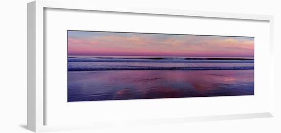 View of the beach at sunset, La Jolla, San Diego, California, USA-Panoramic Images-Framed Photographic Print