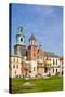 View of the Beautiful Saint Stanislas Cathedral at Wawel Castle, Krakow, Poland, Viewed from Behind-dziewul-Stretched Canvas