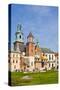 View of the Beautiful Saint Stanislas Cathedral at Wawel Castle, Krakow, Poland, Viewed from Behind-dziewul-Stretched Canvas