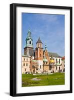 View of the Beautiful Saint Stanislas Cathedral at Wawel Castle, Krakow, Poland, Viewed from Behind-dziewul-Framed Photographic Print