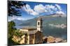 View of the bell tower and village of Dorio, Lake Como, Italian Lakes, Lombardy, Italy-Roberto Moiola-Mounted Photographic Print