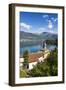 View of the bell tower and village of Dorio, Lake Como, Province of Lecco, Lombardy, Italy, Europe-Roberto Moiola-Framed Photographic Print