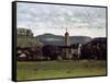 View of the Bell Tower of Ornans, C. 1858-Gustave Courbet-Framed Stretched Canvas