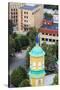 View of the Bell-Tower of the Orthodox Church from the Latvian Academy of Science Building-Massimo Borchi-Stretched Canvas