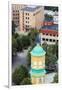 View of the Bell-Tower of the Orthodox Church from the Latvian Academy of Science Building-Massimo Borchi-Framed Photographic Print