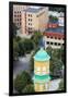 View of the Bell-Tower of the Orthodox Church from the Latvian Academy of Science Building-Massimo Borchi-Framed Photographic Print