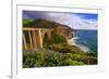 View Of The BIXby Creek Bridge, Big Sur, Ca-George Oze-Framed Photographic Print