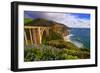 View Of The BIXby Creek Bridge, Big Sur, Ca-George Oze-Framed Photographic Print