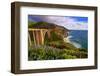 View Of The BIXby Creek Bridge, Big Sur, Ca-George Oze-Framed Photographic Print