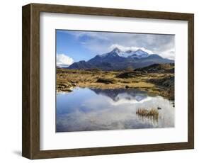 View of the Black Cuillin Mountain Sgurr Nan Gillean, Glen Sligachan, Isle of Skye, Scotland, UK-Chris Hepburn-Framed Photographic Print