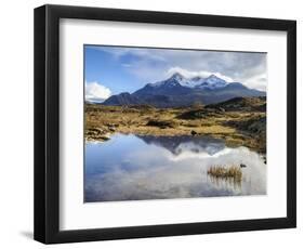 View of the Black Cuillin Mountain Sgurr Nan Gillean, Glen Sligachan, Isle of Skye, Scotland, UK-Chris Hepburn-Framed Photographic Print