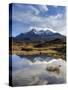 View of the Black Cuillin Mountain Sgurr Nan Gillean, Glen Sligachan, Isle of Skye, Scotland-Chris Hepburn-Stretched Canvas