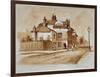 View of the Black Lion Inn, Church Street, Chelsea, London, 1860-null-Framed Premium Giclee Print