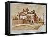 View of the Black Lion Inn, Church Street, Chelsea, London, 1860-null-Framed Stretched Canvas