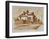 View of the Black Lion Inn, Church Street, Chelsea, London, 1860-null-Framed Giclee Print