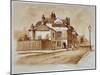 View of the Black Lion Inn, Church Street, Chelsea, London, 1860-null-Mounted Giclee Print