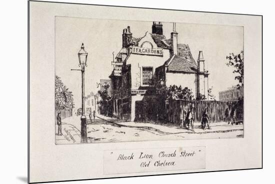 View of the Black Lion Inn, London, 1860-Walter Greaves-Mounted Giclee Print