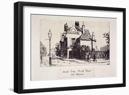 View of the Black Lion Inn, London, 1860-Walter Greaves-Framed Giclee Print