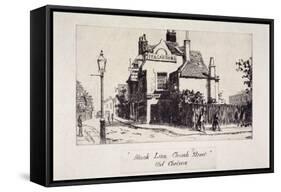 View of the Black Lion Inn, London, 1860-Walter Greaves-Framed Stretched Canvas