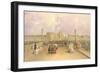 View of the Blagoveshchensky Bridge in Saint Petersburg, 1851-Vasily Semyonovich Sadovnikov-Framed Giclee Print