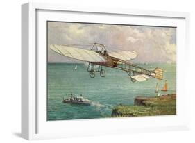 View of the Bleriot Aeroplane-Lantern Press-Framed Art Print