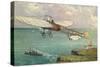 View of the Bleriot Aeroplane-Lantern Press-Stretched Canvas