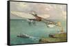 View of the Bleriot Aeroplane-Lantern Press-Framed Stretched Canvas