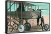 View of the Bleriot Monoplane-Lantern Press-Framed Stretched Canvas